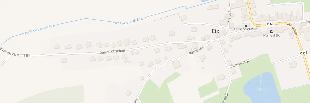 Plan du 6 Rue du Chauffour à Eix