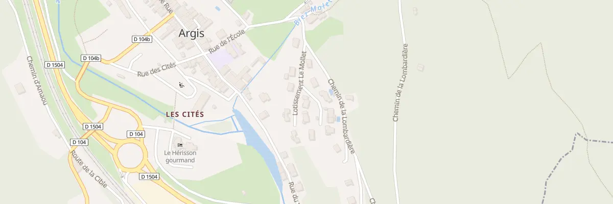 Plan du 5306 Le Mollet à Argis