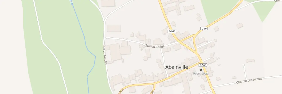 Plan du 9001 Rue du Chene à Abainville