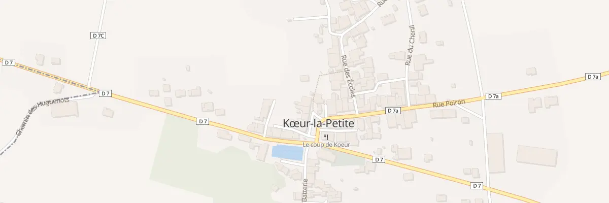 Plan du 7 Pl Haroy à Kœur-la-Petite