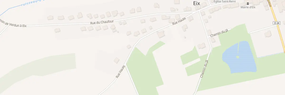 Plan du 24 Rue Haute à Eix