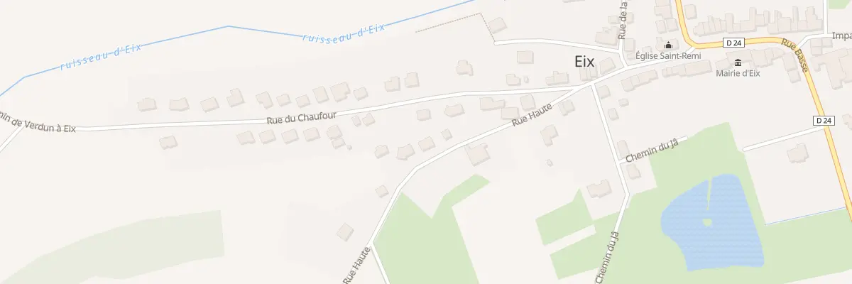 Plan du 15 Rue Haute à Eix