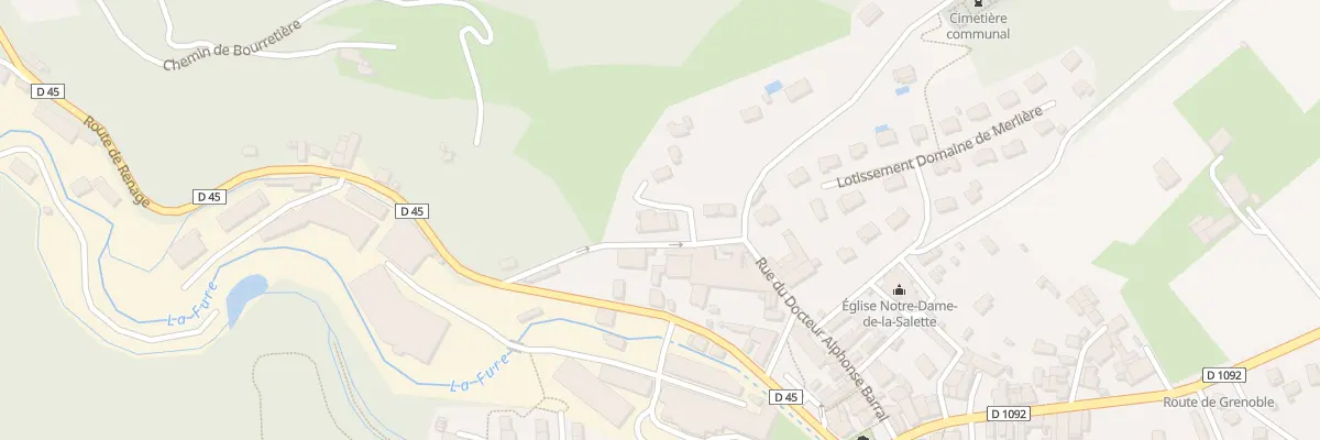 Plan du 2 Rue des Balmes à Tullins