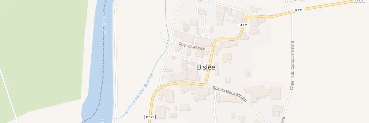 Plan du 1 Rue de l’Eglise à Bislée