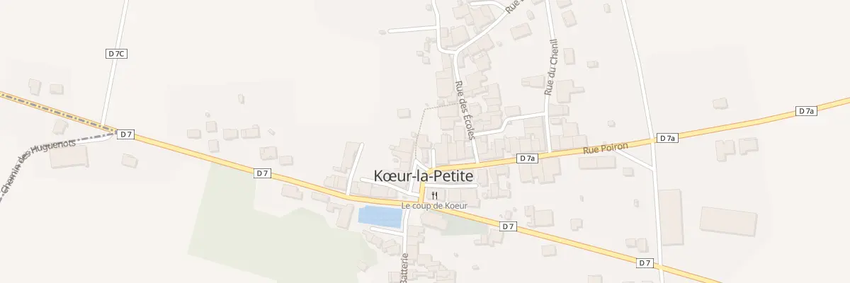 Plan du 2 Rue du Moulin à Kœur-la-Petite