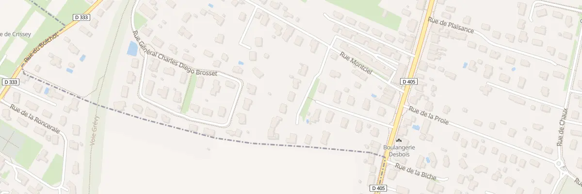 Plan du 33 Rue de Montciel à Dole