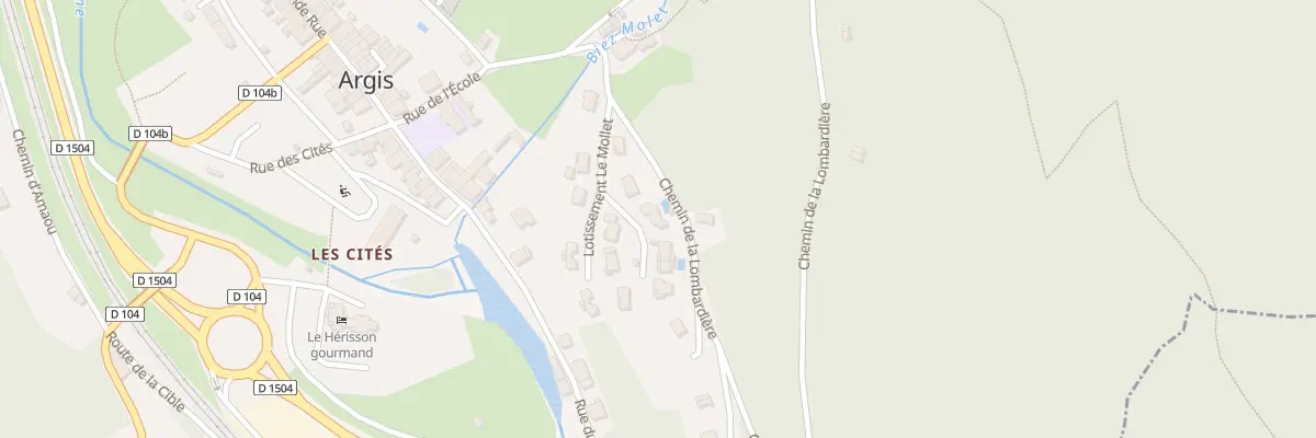 Plan du 5295 Le Mollet à Argis