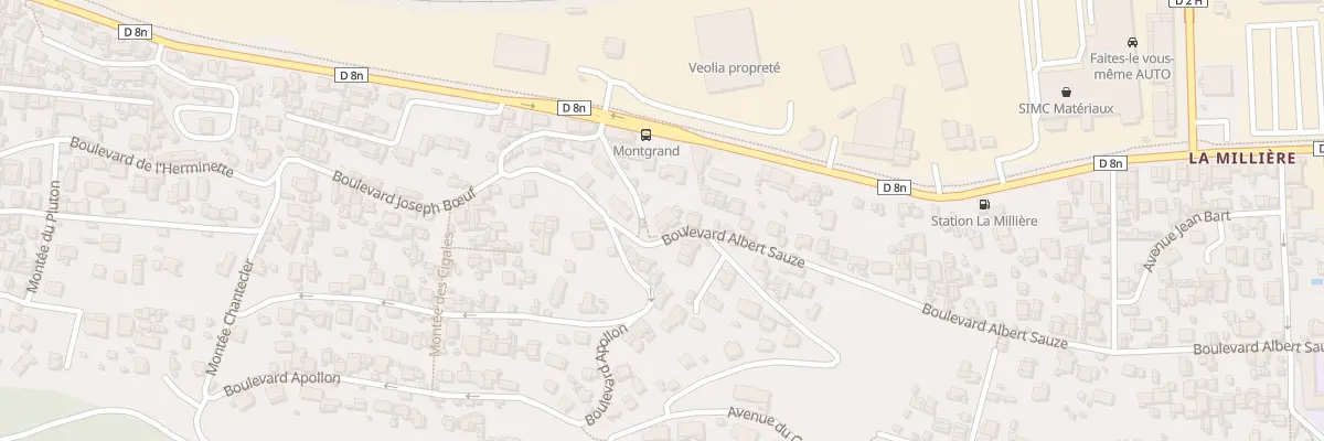 Plan du 1 Bd Albert Sauze à Marseille 11e Arrondissement