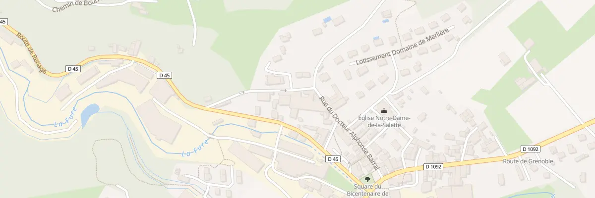 Plan de la Rue des Balmes à Tullins