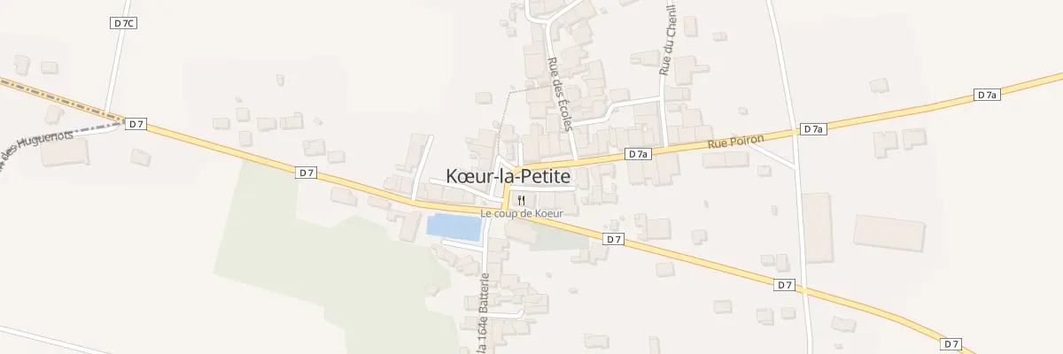 Plan du 2 Rue Poiron à Kœur-la-Petite