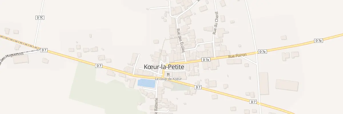 Plan du 1 Rue Poiron à Kœur-la-Petite