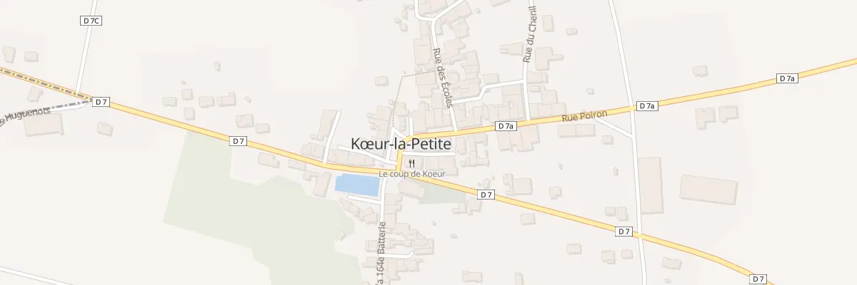 Plan du 4 Rue Poiron à Kœur-la-Petite