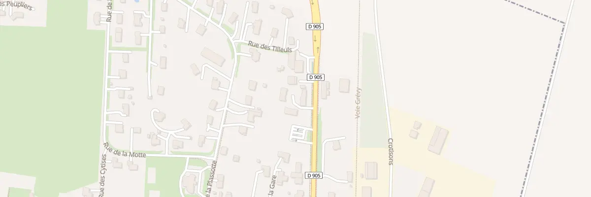 Plan du 6 Rte Nationale à Parcey