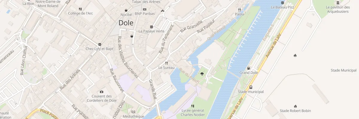 Plan du 1B Rue du Prélot à Dole