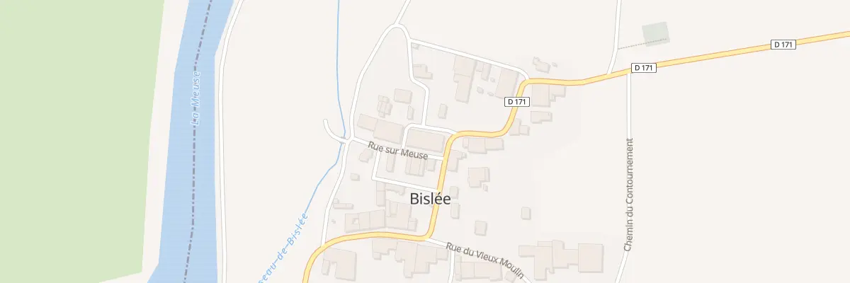 Plan du 1 Rue du Chateau à Bislée