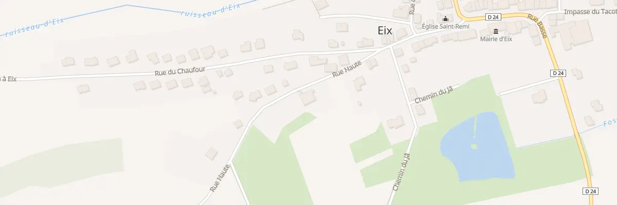Plan du 18 Rue Haute à Eix