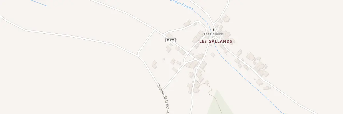 Plan du 5238 Les Gallands Sud à Menglon