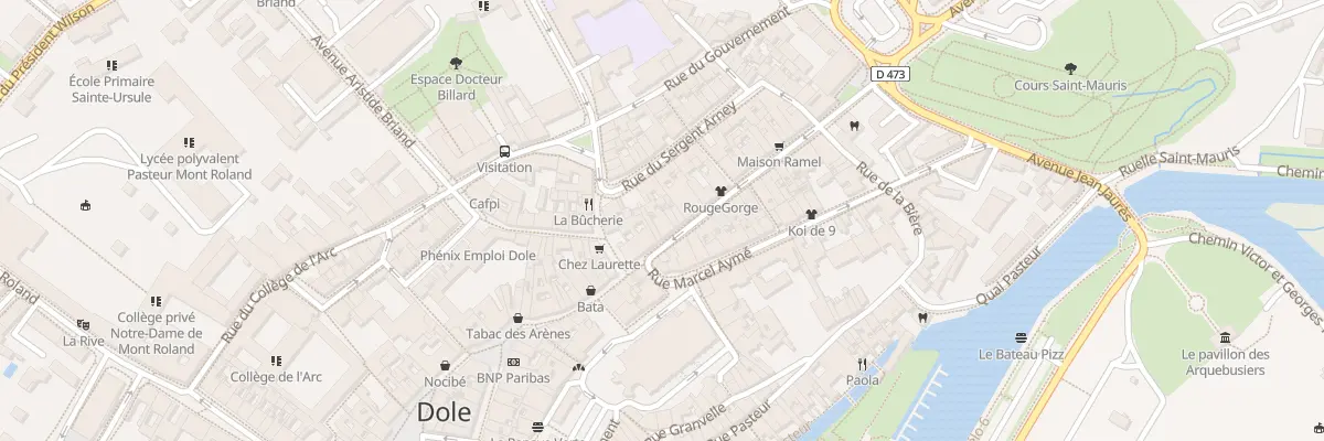 Plan du 36 Rue de Besançon à Dole