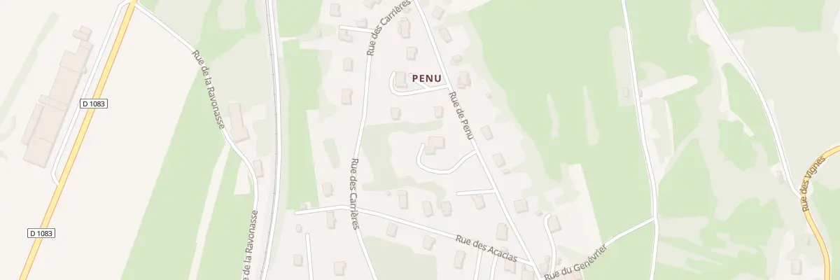 Plan du 305 Rue de Penu à Cesancey