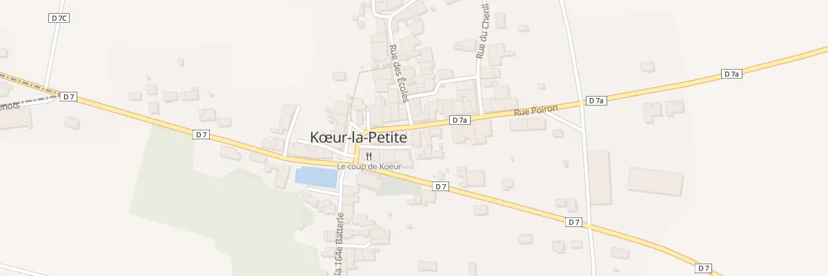 Plan du 8 Rue Poiron à Kœur-la-Petite