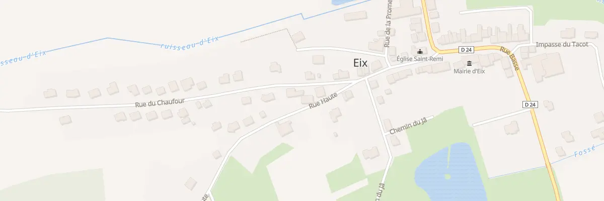 Plan du 11 Rue Haute à Eix
