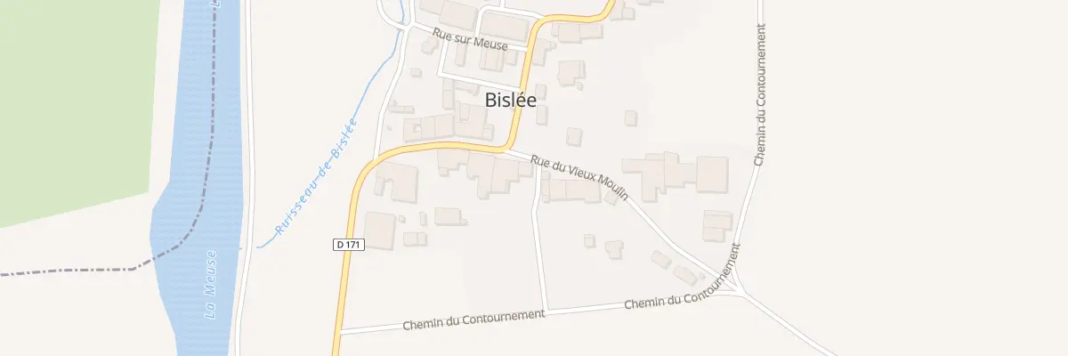 Plan du 8 Rue du Vieux Moulin à Bislée
