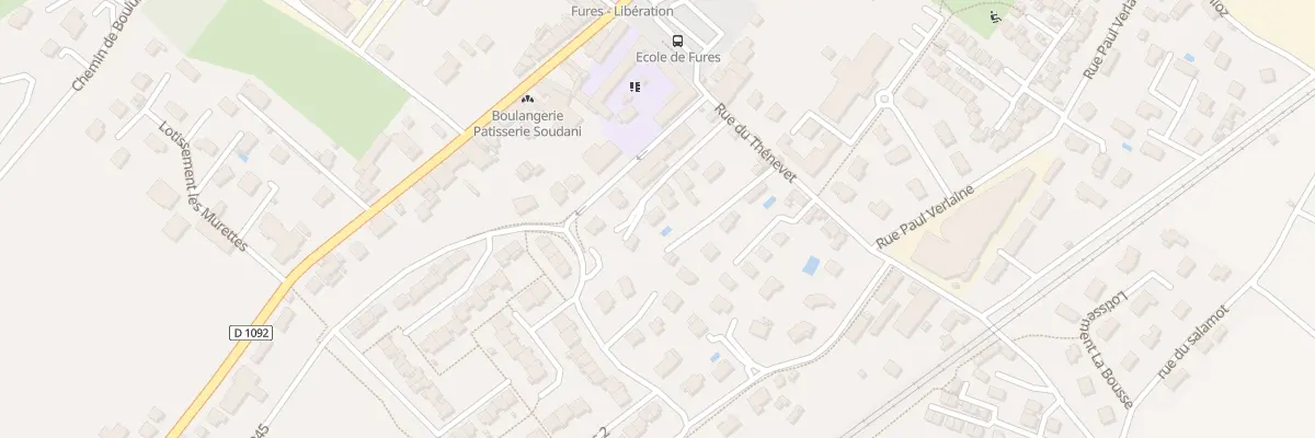 Plan du 6040 Rue du Thénevet à Tullins