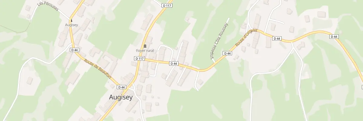 Plan du 21 Rte d’Orgelet à Augisey