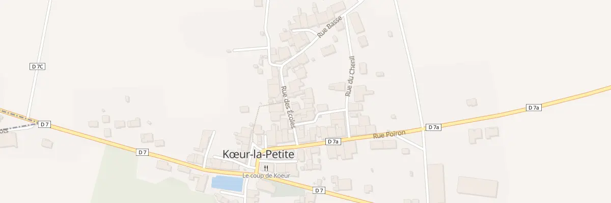 Plan du 10 Rue de l’Ecole à Kœur-la-Petite