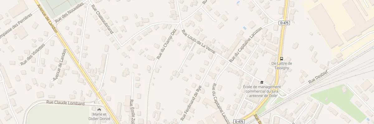 Plan du 18 Rue Louis de la Verne à Dole