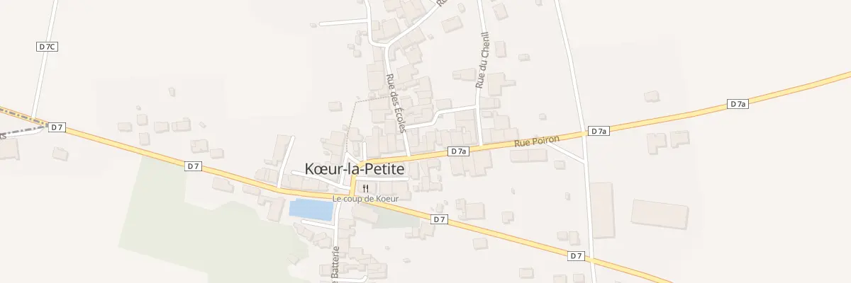 Plan du 9 Rue Poiron à Kœur-la-Petite