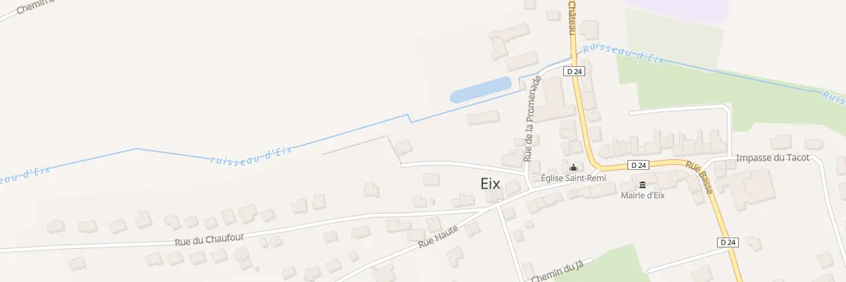 Plan du 9 Rue du Moulin à Eix