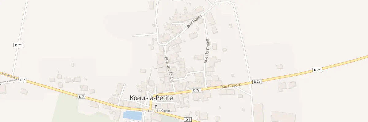 Plan du 12 Rue de l’Ecole à Kœur-la-Petite