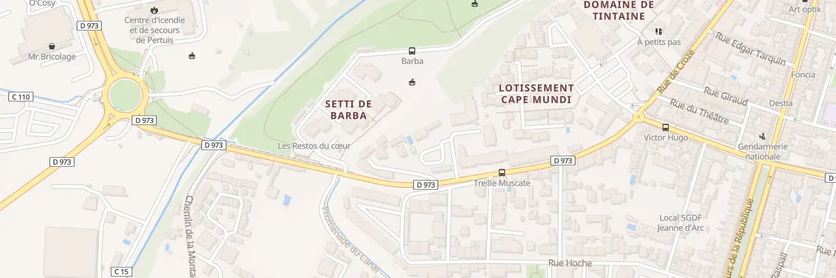 Plan du 244 Bd Jules Ferry à Pertuis