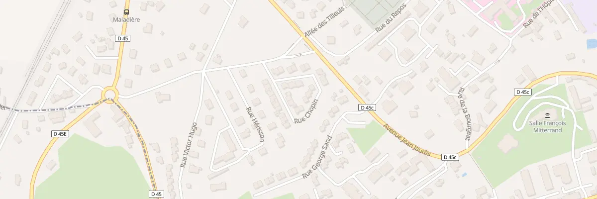 Plan du 11 Rue Chopin à Rives
