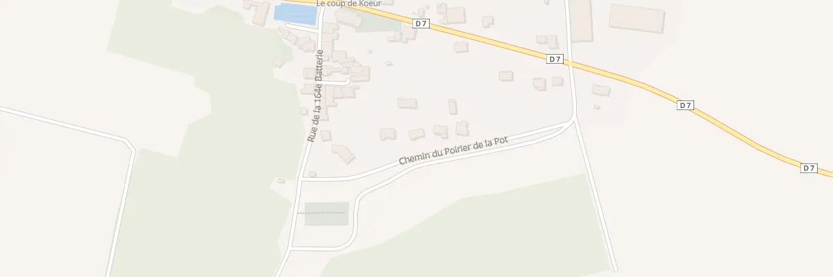Plan du 13 Che du Poirier de la Pot à Kœur-la-Petite