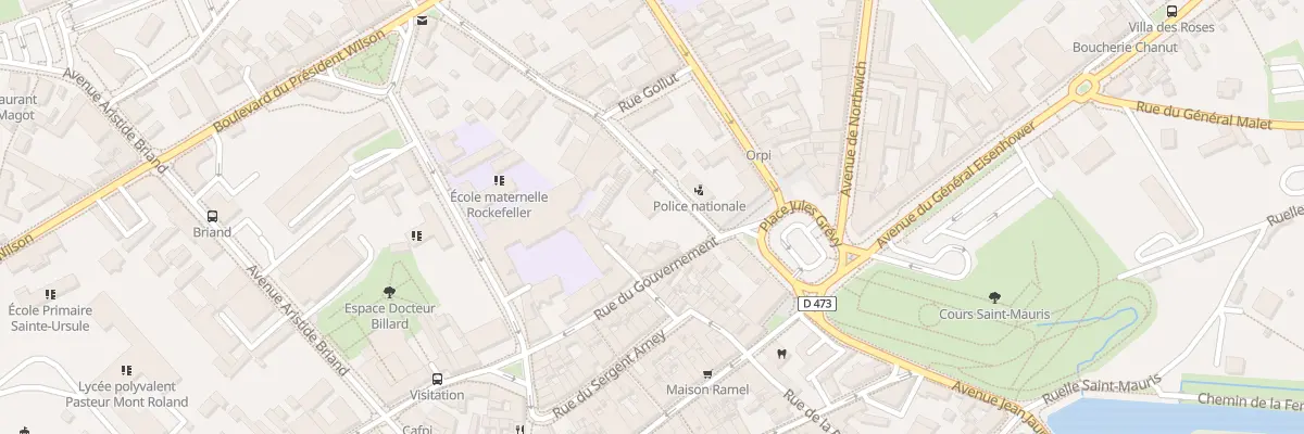 Plan du 6 Rue du 21 Janvier à Dole