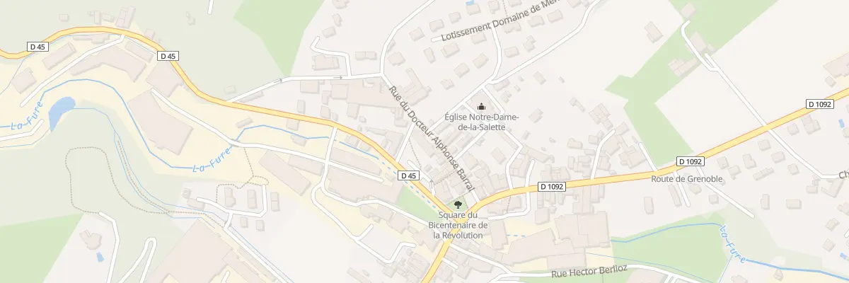 Plan du 23 Rue Docteur Alphonse Barral à Tullins
