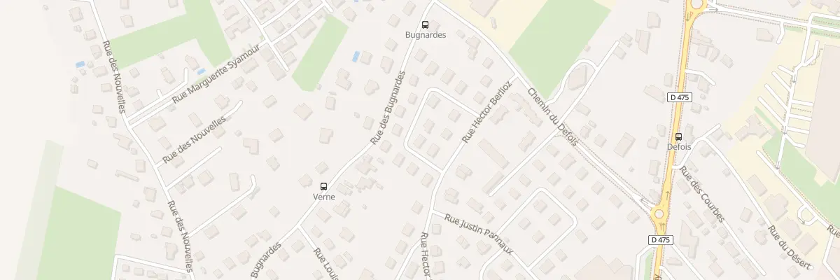 Plan du 3 Rue Frédéric Chopin à Dole