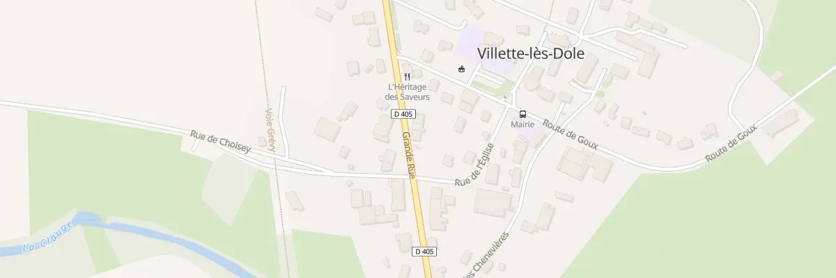 Plan du 38 Grande Rue à Villette-lès-Dole
