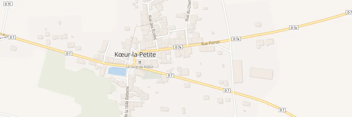 Plan du 16 Rue Poiron à Kœur-la-Petite