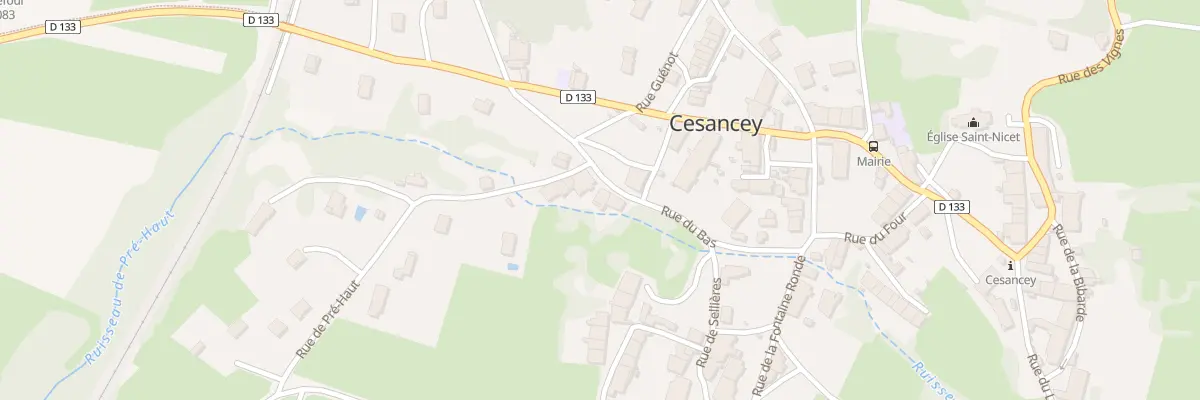 Plan du 165 Rue du Bas à Cesancey