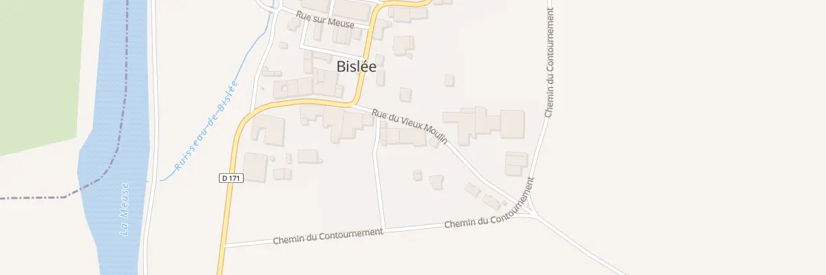 Plan du 10 Rue du Vieux Moulin à Bislée