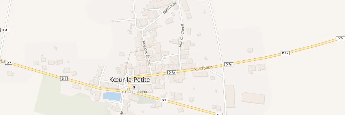 Plan du 6 Rue du Chenil à Kœur-la-Petite