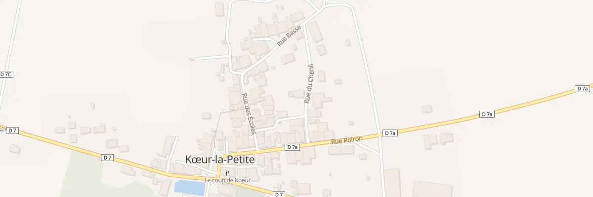 Plan du 8 Rue du Chenil à Kœur-la-Petite