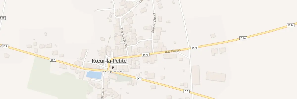 Plan du 17 Rue Poiron à Kœur-la-Petite
