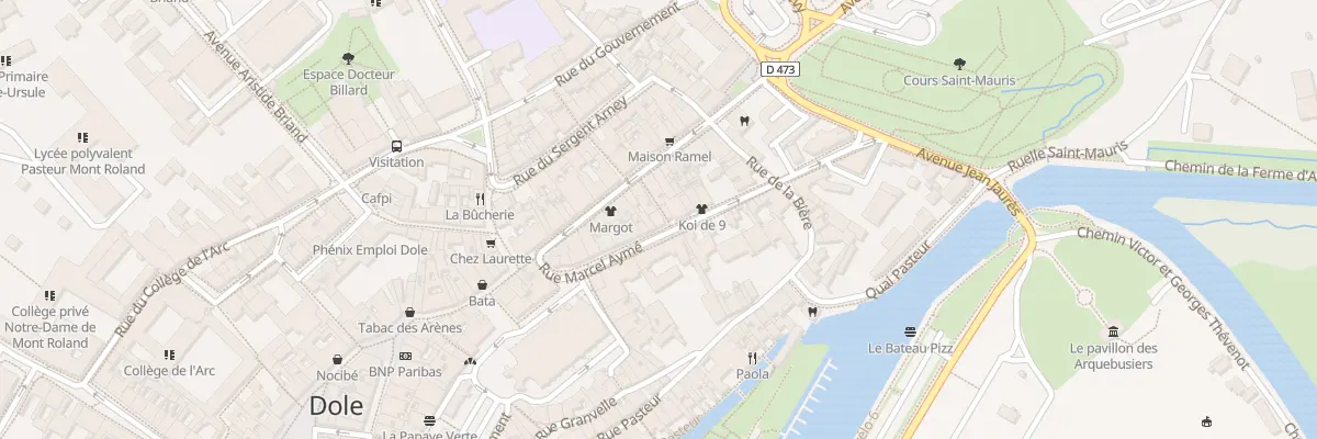 Plan du 2 Rue Grilleton à Dole