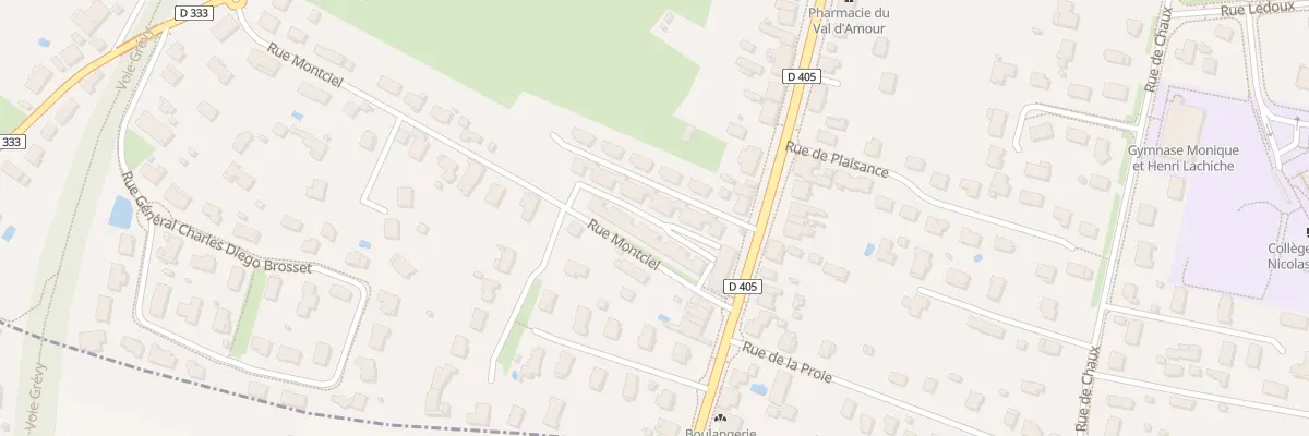 Plan du 22N Rue de Montciel à Dole