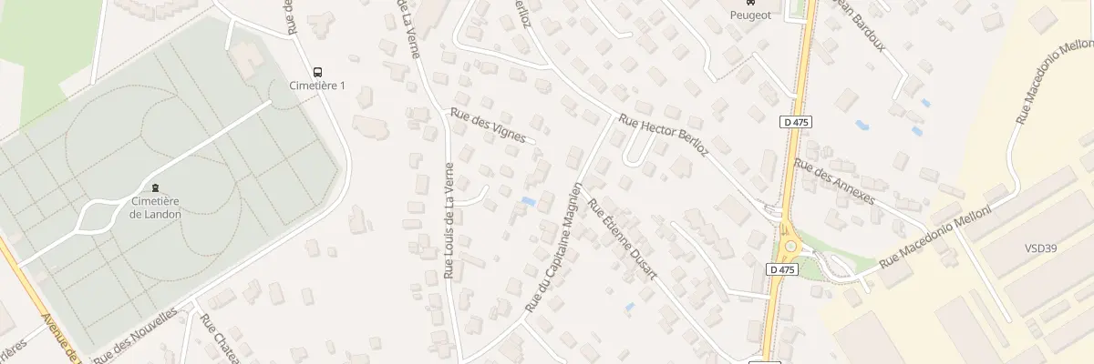 Plan du 20 Rue Capitaine Magnien à Dole