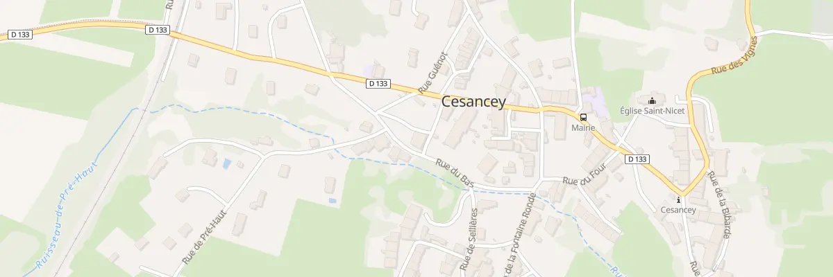Plan du 50 Rue Traversiere à Cesancey